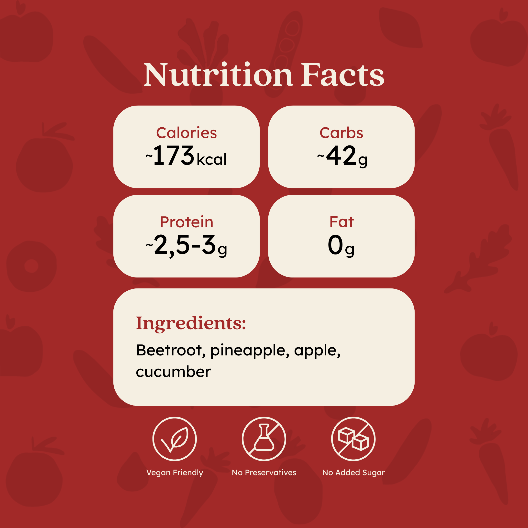 Beet It nutritional photo